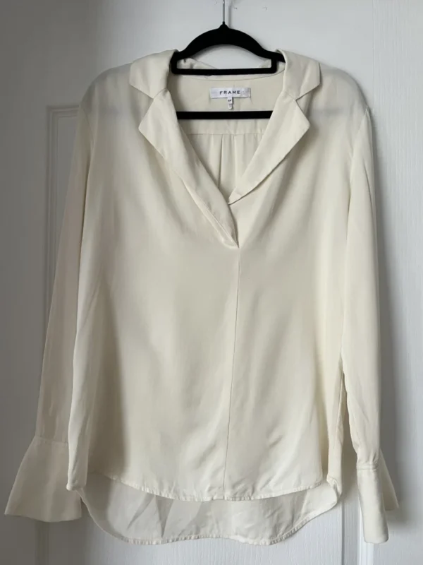 Featured image for FRAME blouse 100% silk off-white