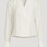 Thumbnail for FRAME blouse 100% silk off-white
