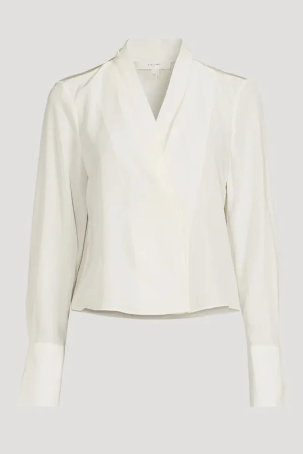 Image for FRAME blouse 100% silk off-white