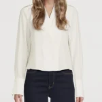 Thumbnail for FRAME blouse 100% silk off-white
