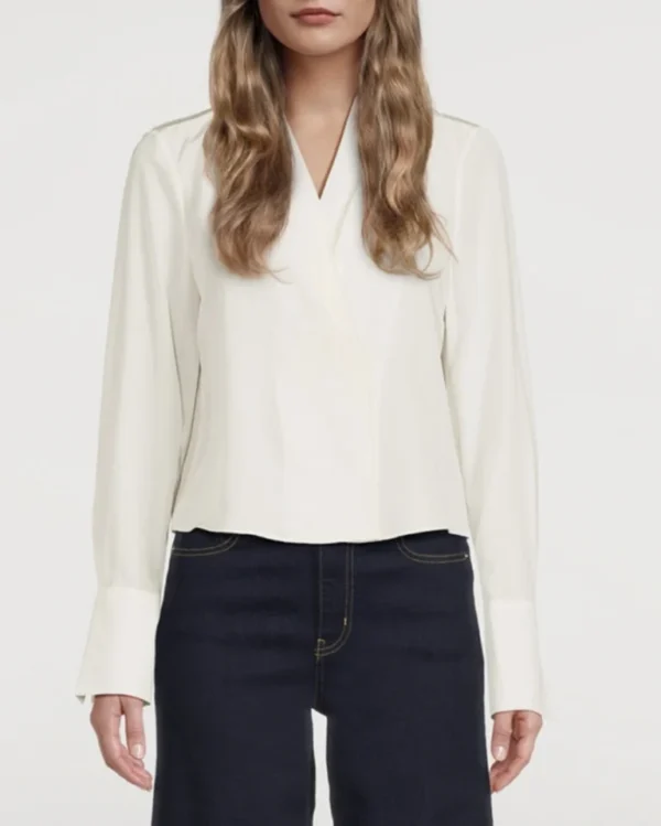 Image for FRAME blouse 100% silk off-white