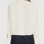 Thumbnail for FRAME blouse 100% silk off-white