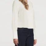 Thumbnail for FRAME blouse 100% silk off-white