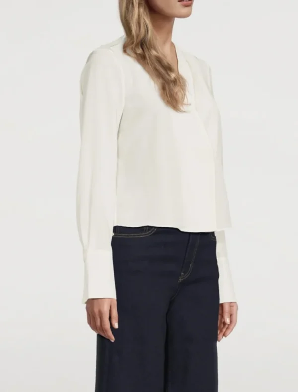 Image for FRAME blouse 100% silk off-white
