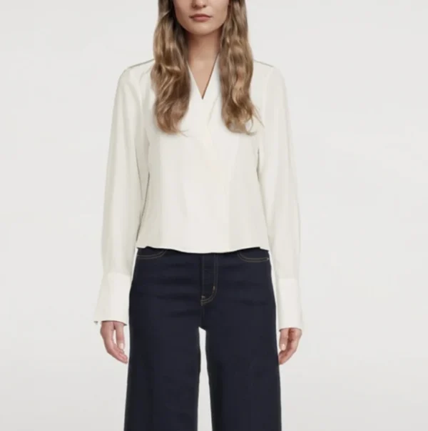 Image for FRAME blouse 100% silk off-white