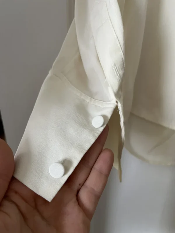 Image for FRAME blouse 100% silk off-white