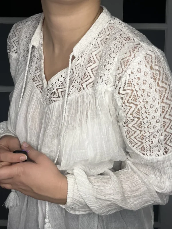 Image for Ralph Lauren white lace blouse