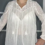 Thumbnail for Ralph Lauren white lace blouse