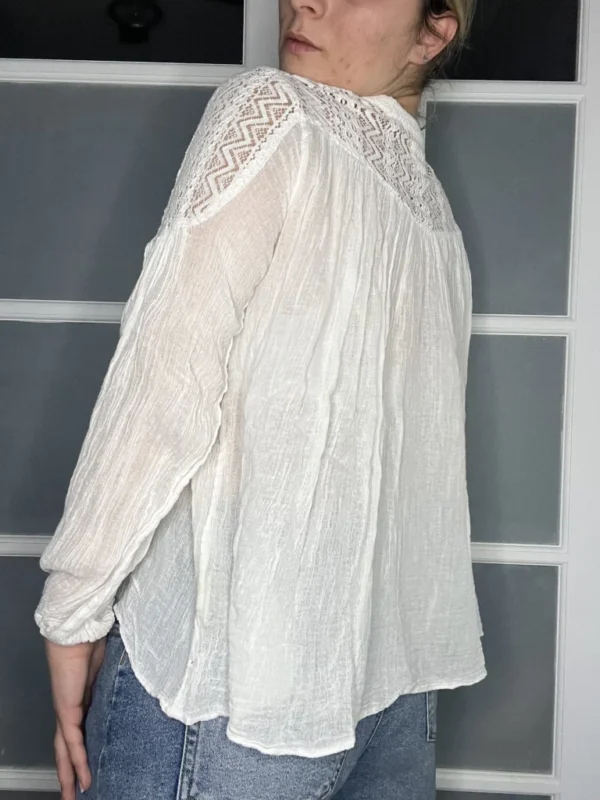 Image for Ralph Lauren white lace blouse