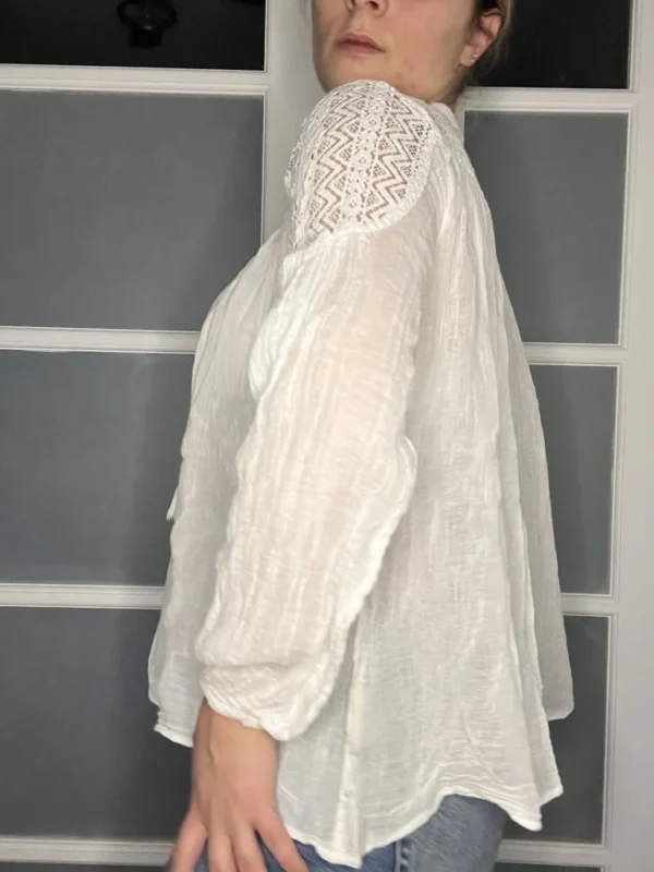 Image for Ralph Lauren white lace blouse