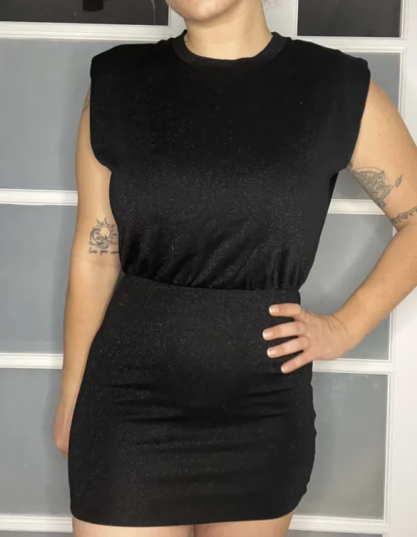 Image for Allsaints black sequin dress