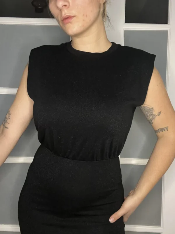 Image for Allsaints black sequin dress