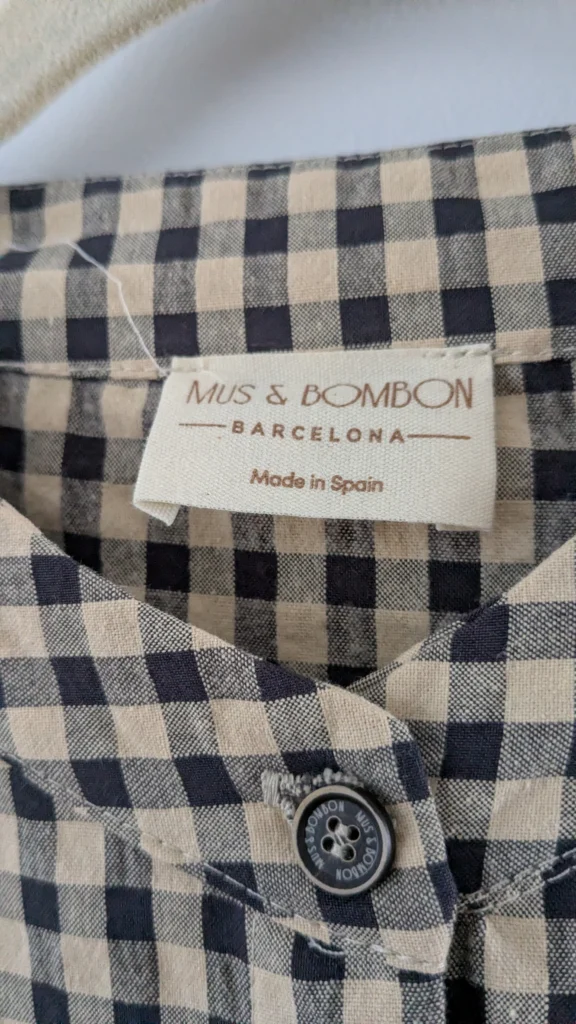 Image for Blouse gingham à manche bouffante