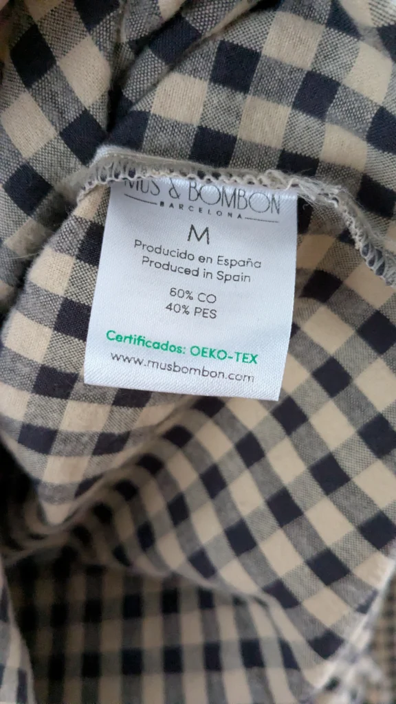 Image for Blouse gingham à manche bouffante