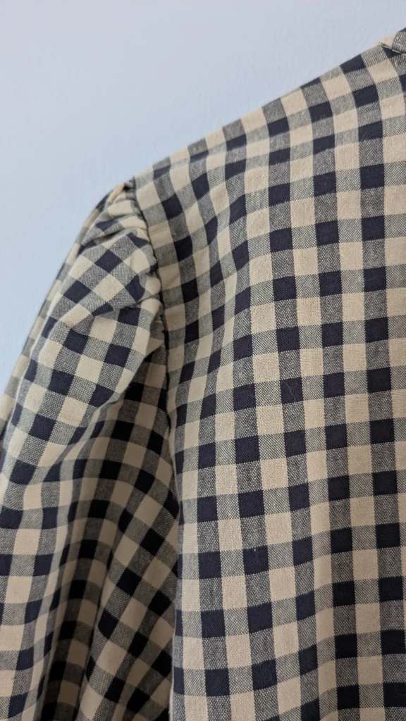 Image for Blouse gingham à manche bouffante