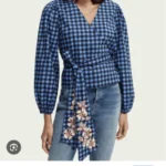 Thumbnail for Blouse wrap scotch and soda