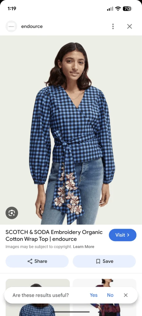 Image for Blouse wrap scotch and soda