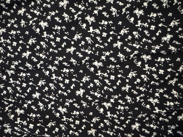 Image for XS - Jupe fleurie Twik noir et blanc