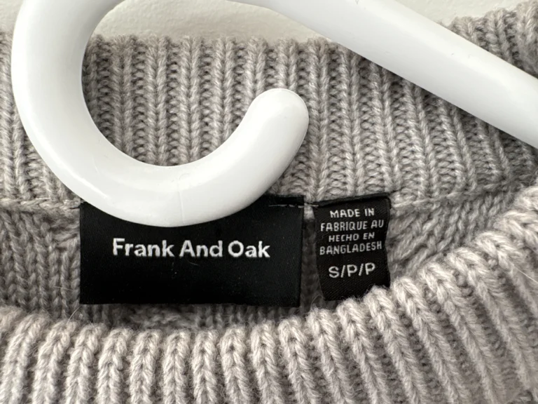Image for Chandail gris en laine Frank and Oak