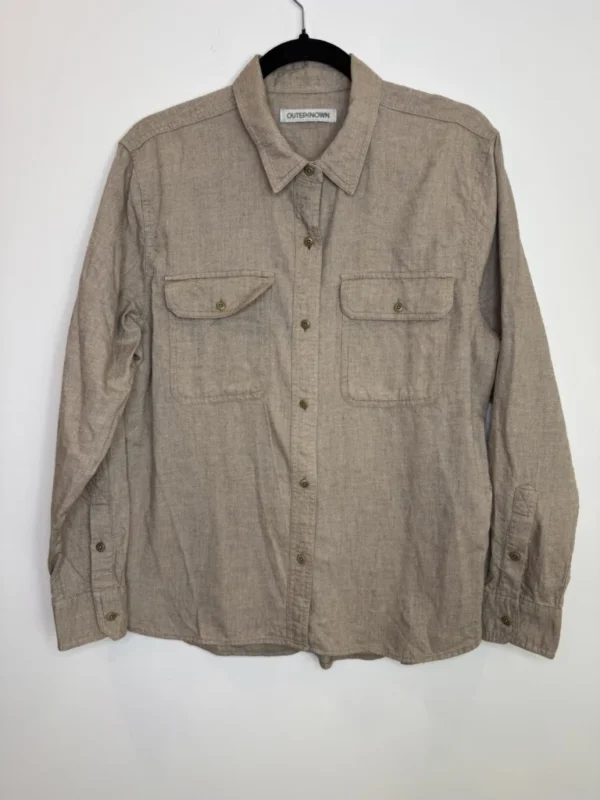Featured image for Outerknown Men's Brown utilitarian organic cotton Shirt size medium casual