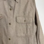 Thumbnail for Outerknown Men's Brown utilitarian organic cotton Shirt size medium casual