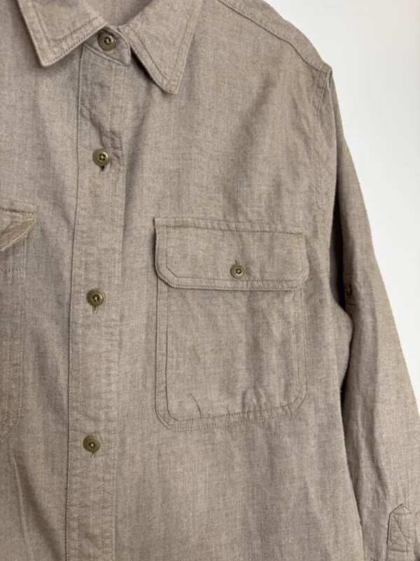 Image for Outerknown Men's Brown utilitarian organic cotton Shirt size medium casual