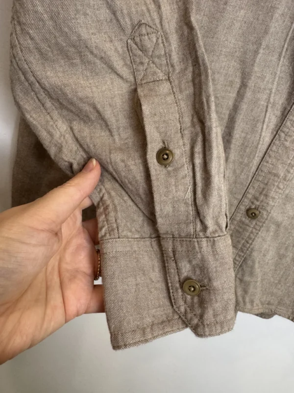 Image for Outerknown Men's Brown utilitarian organic cotton Shirt size medium casual