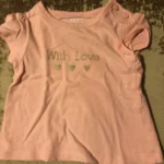 Thumbnail for Tee shirt rose corail bébé naissant