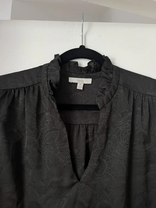 Image for Joie black blouse size M floral