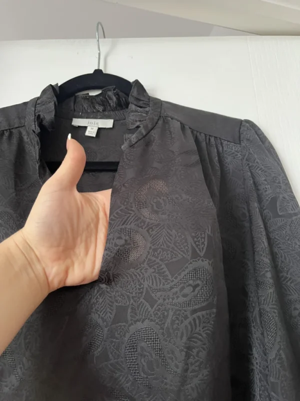 Image for Joie black blouse size M floral