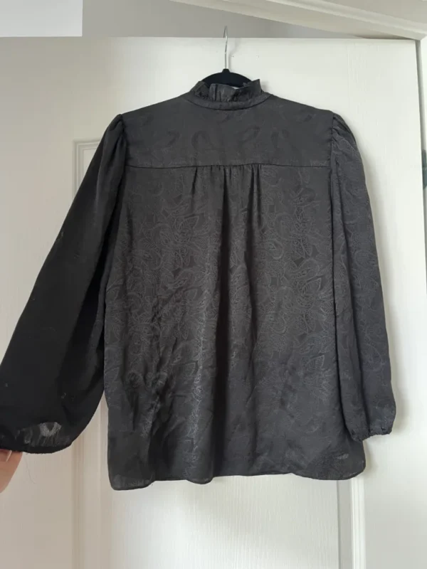 Image for Joie black blouse size M floral