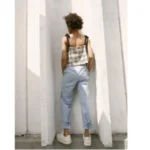Thumbnail for Eve Gravel Pantalon Crocus Taille Haute 100% coton