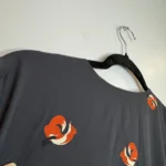 Thumbnail for Everly Black chiffon Dress with fix novelty Print dress size large