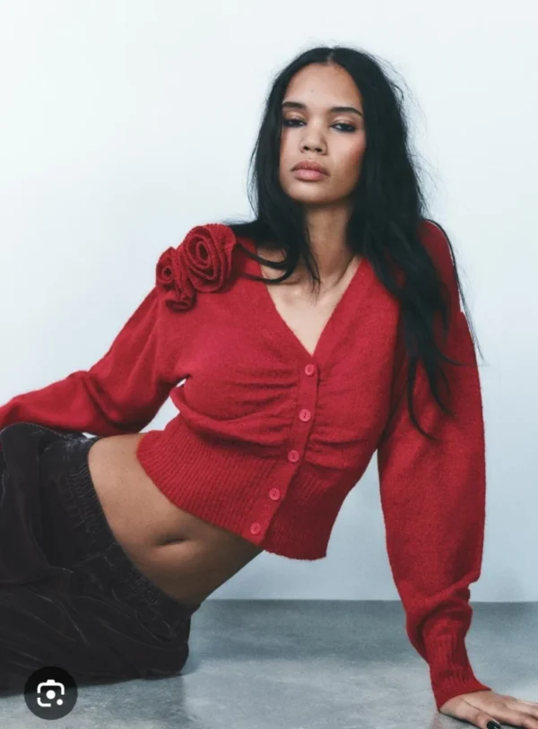 Featured image for Cardigan rouge