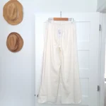 Thumbnail for Olivia Linen-Blend Wide-Leg Pants by Laura