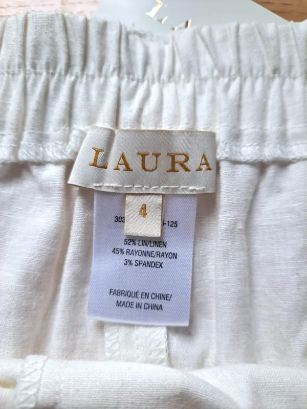 Image for Olivia Linen-Blend Wide-Leg Pants by Laura