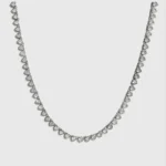 Featured thumbnail for Collier tennis zircon en forme de coeur