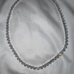 Thumbnail for Collier tennis zircon en forme de coeur