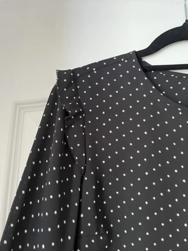 Image for Michael Kors black star print blouse size S