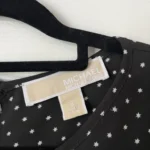 Thumbnail for Michael Kors black star print blouse size S