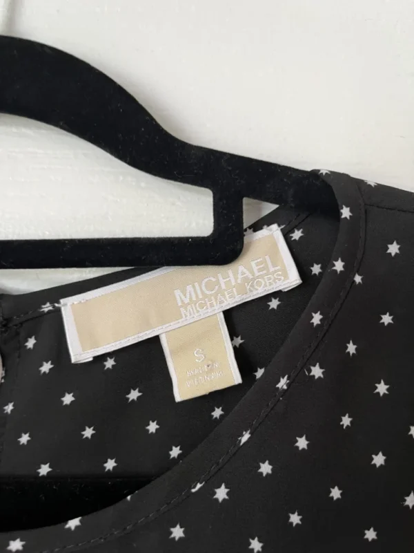 Image for Michael Kors black star print blouse size S