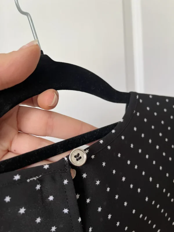Image for Michael Kors black star print blouse size S