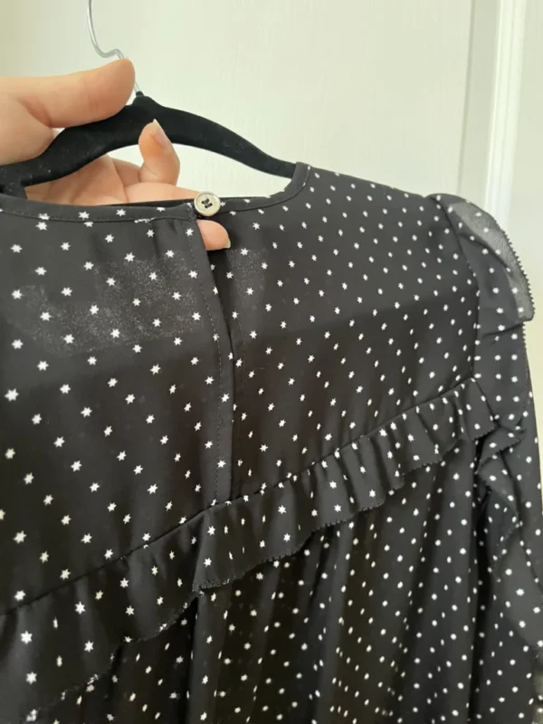 Image for Michael Kors black star print blouse size S