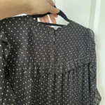 Thumbnail for Michael Kors black star print blouse size S