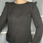 Thumbnail for Michael Kors black star print blouse size S