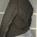 Thumbnail for Michael Kors black star print blouse size S