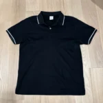 Featured thumbnail for Polo noir tissu léger ZARA (M)