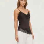 Featured thumbnail for Satin cami with lace