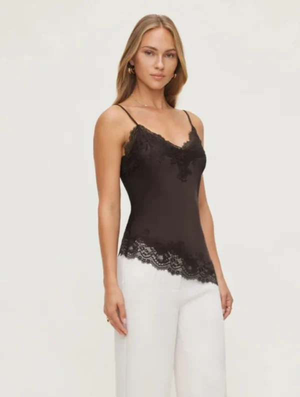 Featured image for Satin cami with lace