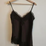 Thumbnail for Satin cami with lace